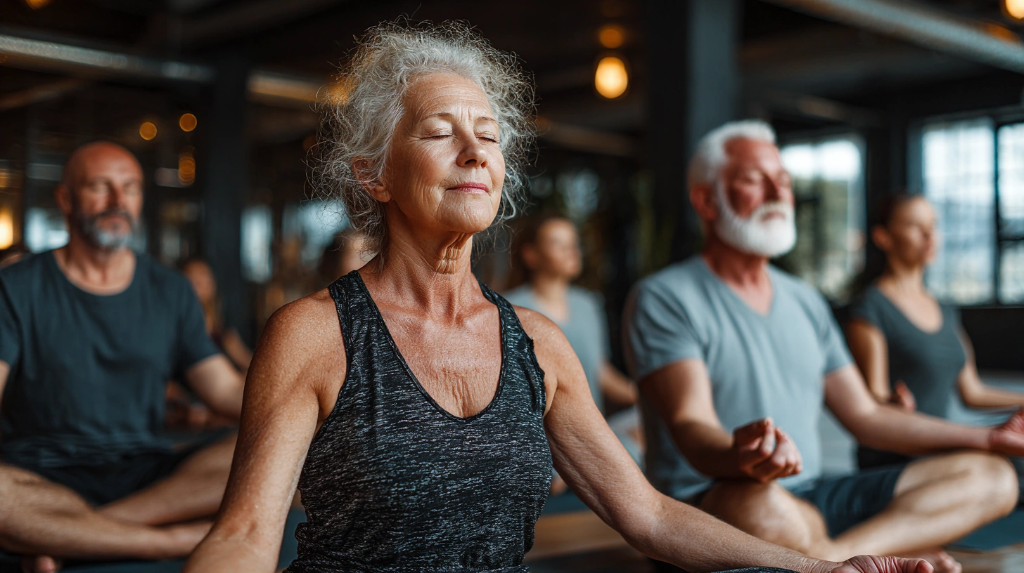 Практика йоги в затишній студії